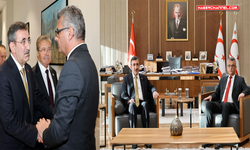 Cumhurbaşkanı Yardımcısı Yılmaz, KKTC Cumhurbaşkanı Erhürman ile bir araya geldi