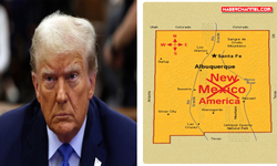 Trump, New Mexico'nun adını ‘New America’ olarak değiştiren bir harita paylaştı