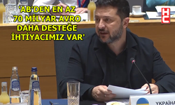 Ukrayna Devlet Başkanı Zelenski, Avrupa Konseyi toplantısında konuştu