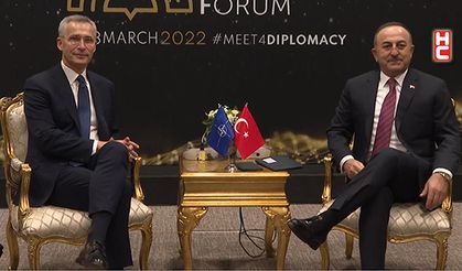 Foreign Minister Cavusoglu and NATO Secretary General Stoltenberg met in Antalya