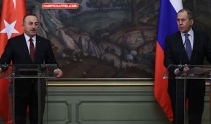 Bakan Çavuşoğlu ile Lavrov'dan ortak basın toplantısı