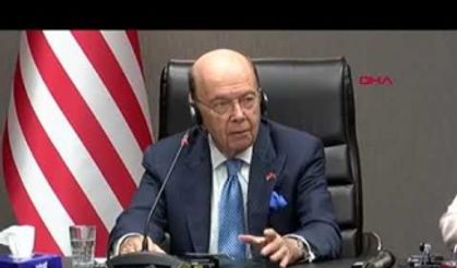 BAKAN PEKCAN İLE WILBUR ROSS ORTAK BASIN TOPLANTISI DÜZENLEDİ