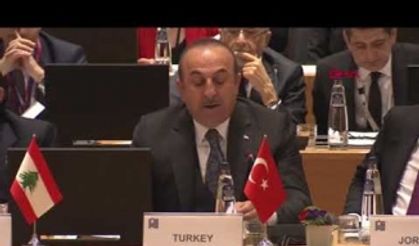 ÇAVUŞOĞLU, BRÜKSEL SURİYE KONFERANSINDA KONUŞTU