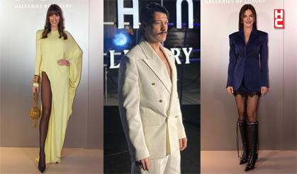 Dilan Çiçek Deniz, Hilal Altınbilek ve Kubilay Aka, Beymen Tersane aşılışında görüntülendi