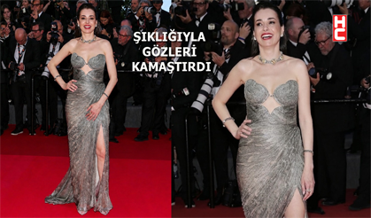 Özgü Namal, Cannes'da şıklığıyla gözleri kamaştırdı