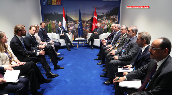 Cumhurbaşkanı Erdoğan, Hollanda Başbakanı Mark Rutte ile görüştü...