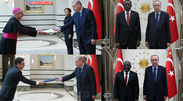 Cumhurbaşkanı Erdoğan, güven mektuplarını kabul etti...