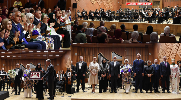 Emine Erdoğan, Filistin Gençlik Orkestrası ve CSO sanatçılarının 'Barış Konseri'ni izledi...