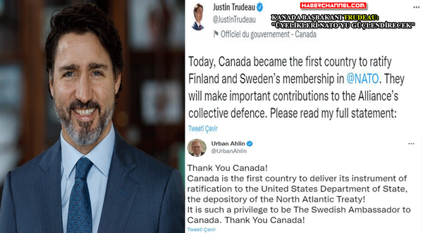 Kanada’dan İsveç ve Finlandiya’nın NATO katılımına onay...