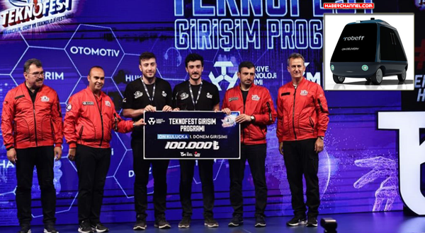 Teknofest’te Türkiye’nin ilk büyük ölçekli teslimat robotuna hibe desteği...