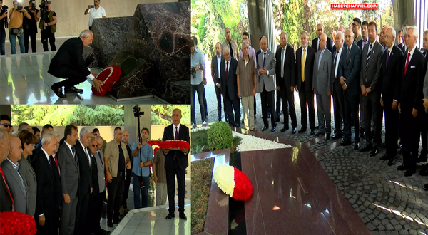 Kemal Kılıçdaroğlu'ndan Menderes ve Özal'ın mezarlarına ziyaret