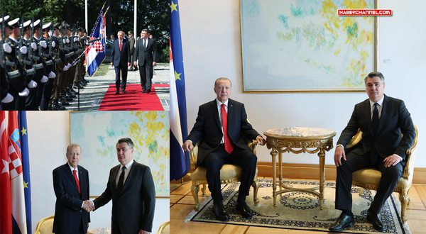 Cumhurbaşkanı Erdoğan, Hırvatistan Cumhurbaşkanı Milanoviç ile görüştü