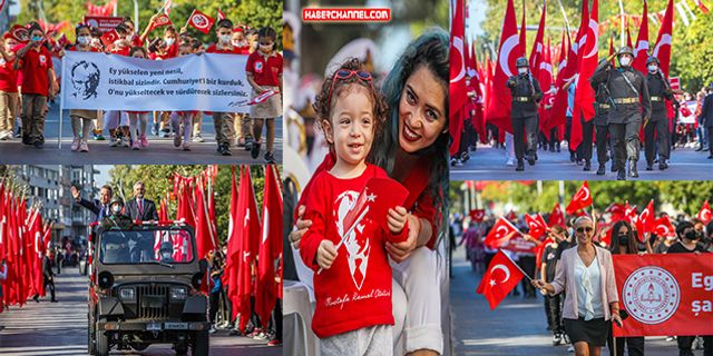 Antalya'da renkli 29 Ekim kutlaması