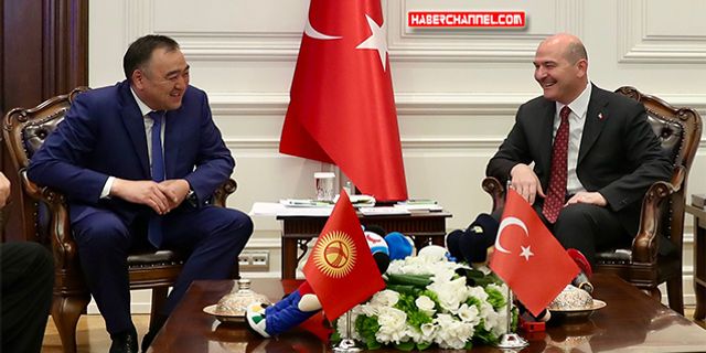 İçişleri Bakanı Soylu, Kırgız mevkidaşı Niyazbekov ile görüştü