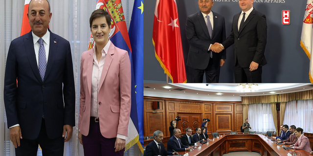 Bakan Çavuşoğlu, Sırbistan Başbakanı ve Dışişleri Bakanı ile görüştü