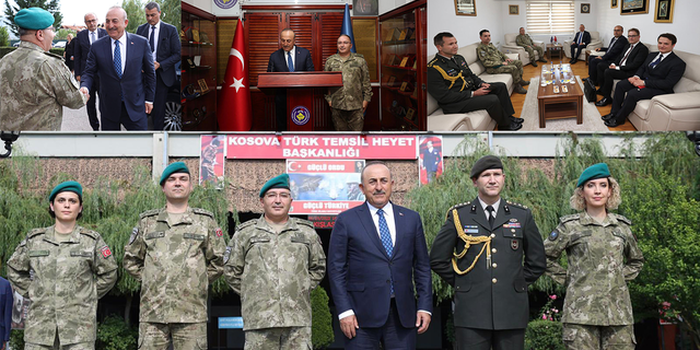 Dışişleri Bakanı Çavuşoğlu, Kosova Türk Temsil Heyeti Başkanlığı’nı ziyaret etti