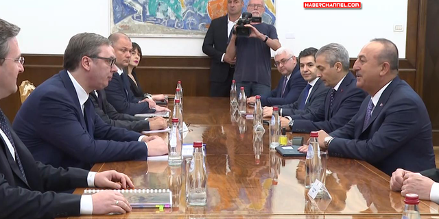 Dışişleri Bakanı Çavuşoğlu, Sırbistan Cumhurbaşkanı Vucic ile görüştü