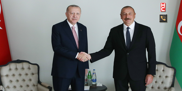 Cumhurbaşkanı Erdoğan, Azerbaycan Cumhurbaşkanı İlham Aliyev ile görüştü