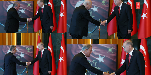 Cumhurbaşkanı Erdoğan, 30 Ağustos tebriklerini kabul etti...