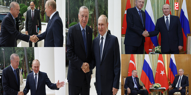Cumhurbaşkanı Erdoğan, Soçi'de Rusya Devlet Başkanı Putin ile bir araya geldi