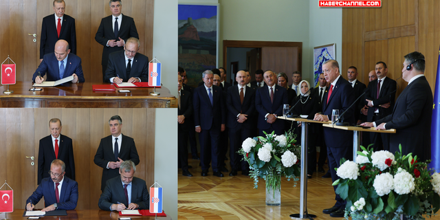 Türkiye ile Hırvatistan arasında imzalanan ikili anlaşmalar...