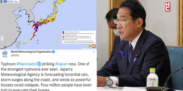 Japonya’yı 'Nanmadol' tayfunu vuruyor