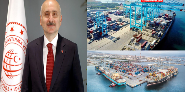 Bakan Karaismailoğlu: "8 ayda limanlarda 365,1 ton yük elleçlendi"