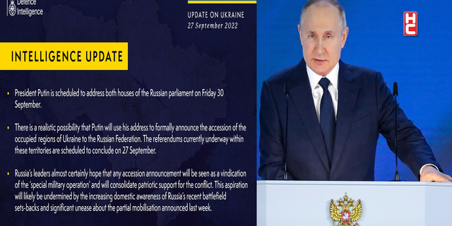 İngiltere: "Putin, işgal edilen toprakların Rusya’ya katılımını ilan edebilir"