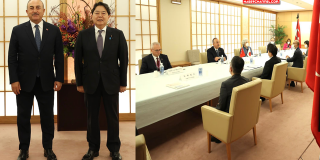 Dışişleri Bakanı Çavuşoğlu, Japon mevkidaşı Hayashi Yoshimasa ile görüştü