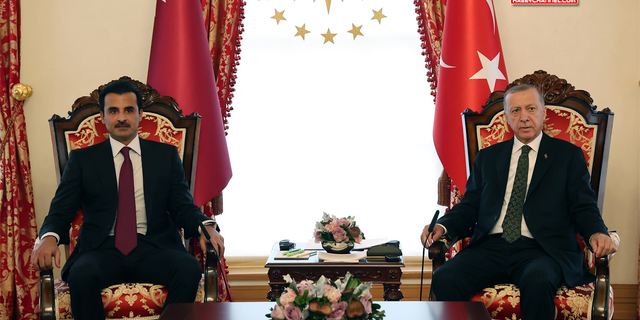 Cumhurbaşkanı Erdoğan, Katar Emiri El Sani ile bir araya geldi
