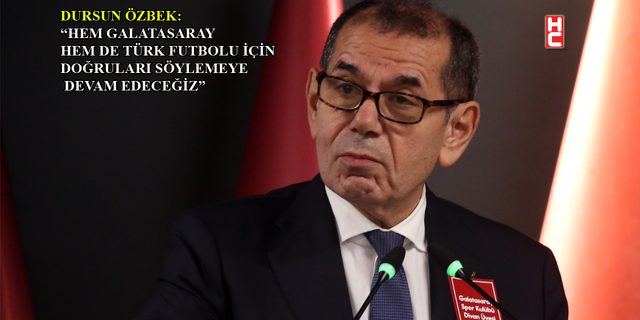 Dursun Özbek: “Mecidiyeköy’deki proje çok önemli”