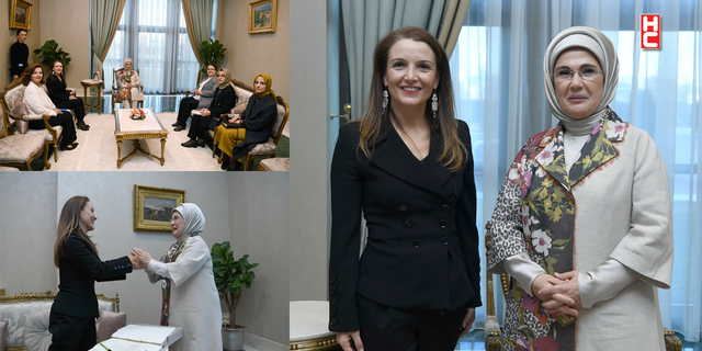 Emine Erdoğan, UNICEF Türkiye Temsilcisi Regina De Dominicis ile görüştü