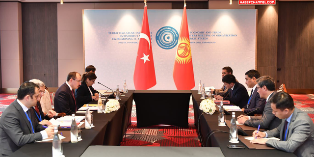 Ticaret Bakanı Muş, Kırgız mevkidaşı Amangeldiyev ile görüştü