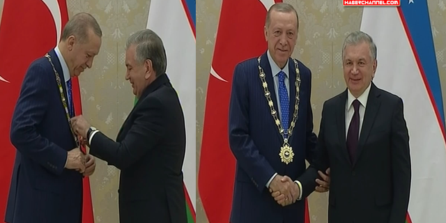 Cumhurbaşkanı Erdoğan: "Bu nişanı büyük bir onurla taşıyacağım"