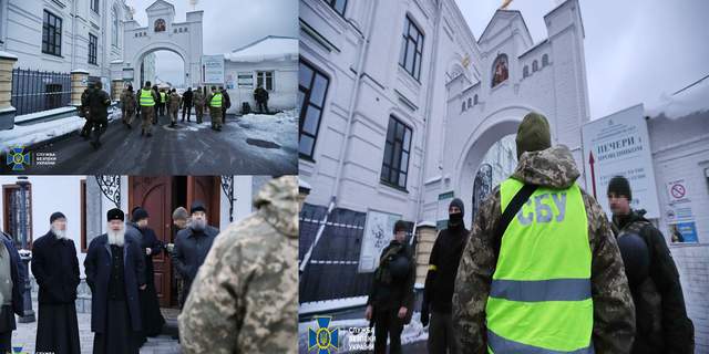 Ukrayna Güvenlik Servisi, manastıra baskın yaptı...