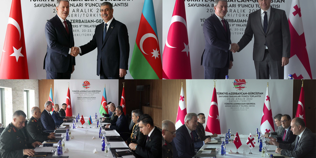 Bakan Hulusi Akar, Azerbaycanlı ve Gürcistanlı mevkidaşları ile görüştü
