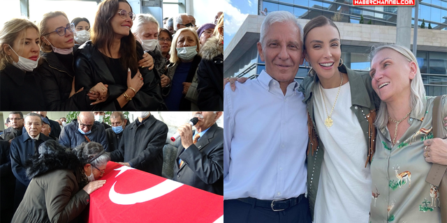 Özge Ulusoy'un emekli albay babası için Ankara'da cenaze töreni...