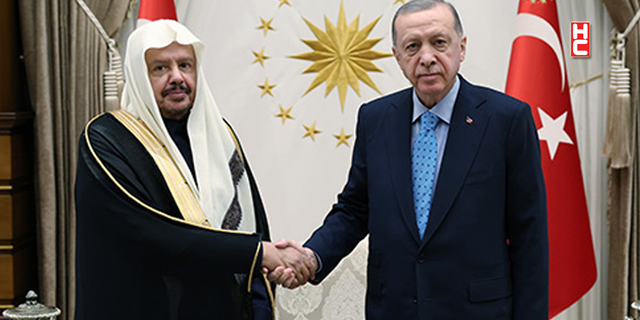 Cumhurbaşkanı Erdoğan, Suudi Arabistan Şura Meclisi Başkanı Al Şeyh'i kabul etti
