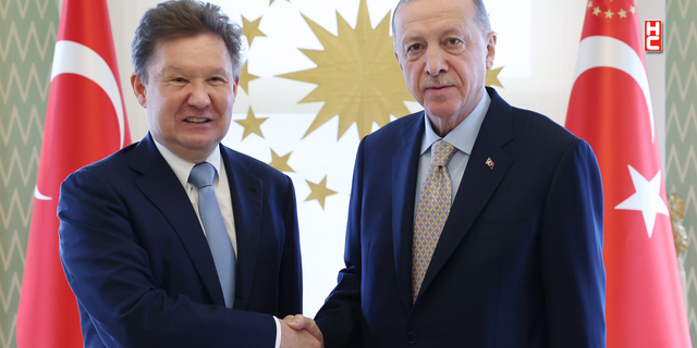 Cumhurbaşkanı Erdoğan, Gazprom Başkanı Aleksey Miller'ı kabul etti