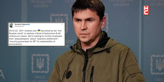 Zelenski'nin danışmanı Podolyak: "Rusya tarafından 120’den fazla füze atıldı"