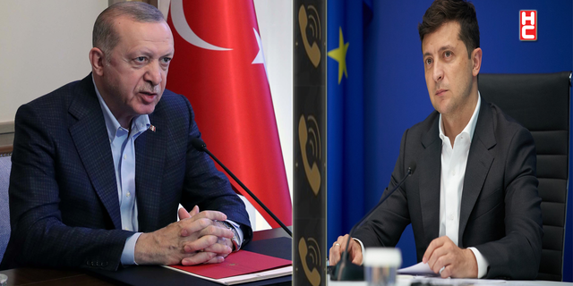 Cumhurbaşkanı Erdoğan, Ukraynalı mevkidaşı Zelenski ile görüştü