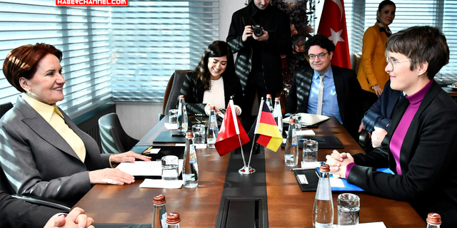 Akşener, Almanya'nın AB İşleri Bakanı Lührmann ile görüştü...