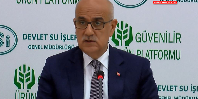 Bakan Kirişci'den 'kuraklık' açıklaması: "Şu an kriz söz konusu değil"