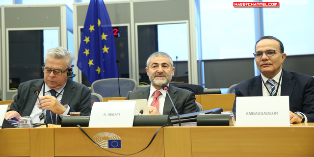 Hazine Bakanı Nureddin Nebati, Avrupa Parlamentosu'nda konuştu