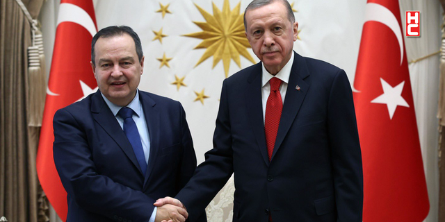 Cumhurbaşkanı Erdoğan, Sırbistan Dışişleri Bakanı Ivica Dacic'i kabul etti