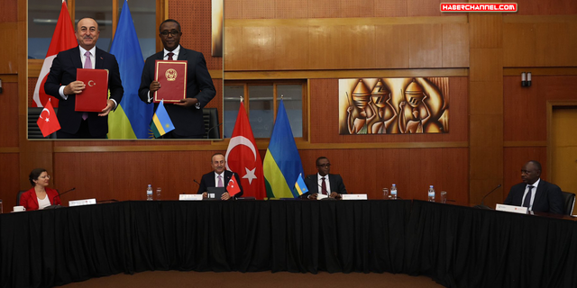 Dışişleri Bakanı Çavuşoğlu, Ruanda Dışişleri Bakanı Biruta ile görüştü
