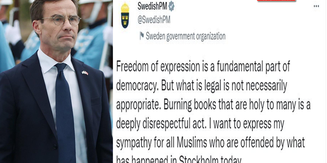 İsveç Başbakanı Ulf Kristersson: "Saygısızca bir davranış"