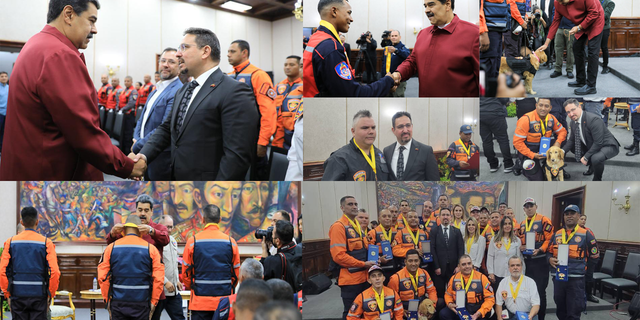 Venezuela Cumhurbaşkanı Maduro, Türkiye’den dönen ekibine madalya verdi