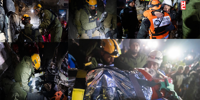 İsrailli ekip, 120'nci saatte 9 yaşındaki çocuğu enkazdan kurtardı...