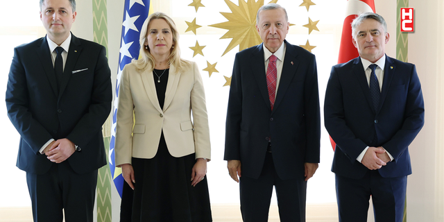 Cumhurbaşkanı Erdoğan, Bosna Hersek Devlet Başkanlığı Konseyi üyeleri ile görüştü...